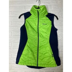 Marmot variant vest full zip blue‎ green hybrid insulated Women's size small